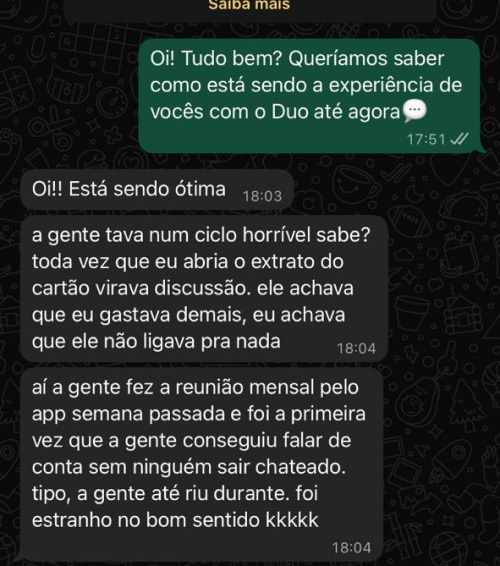 Depoimento de casal
